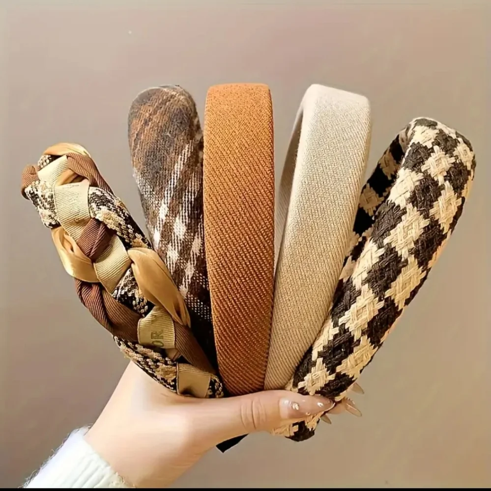 Headbands Winter Autumn Colors 5pc Set